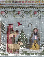 Kit Broderie Point De Croix Victoria Sampler – Heirloom Nativity #87 – Neuf